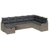 vidaXL Havesofa S&aelig;t 8 stk. Gr&aring; polyrattan