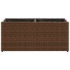 vidaXL plantekasser 2 stk. med 2 potter 72x30x32 cm polyrattan brun