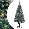 vidaXL Kunstigt juletr&aelig; med stativ Gr&oslash;n 180 cm PVC og St&aring;l og Plastik