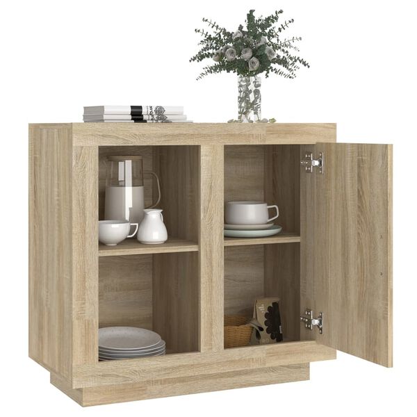 vidaXL skænk 80x40x75 cm sonoma-eg