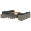 vidaXL Havesofa S&aelig;t 11 stk. Gr&aring; polyrattan