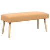 vidaXL b&aelig;nk Ensfarvet Beige 110 x 40 x 46 cm Boucl&eacute;