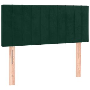 vidaXL sengegavl 80x5x78/88 cm fl&oslash;jl m&oslash;rkegr&oslash;n