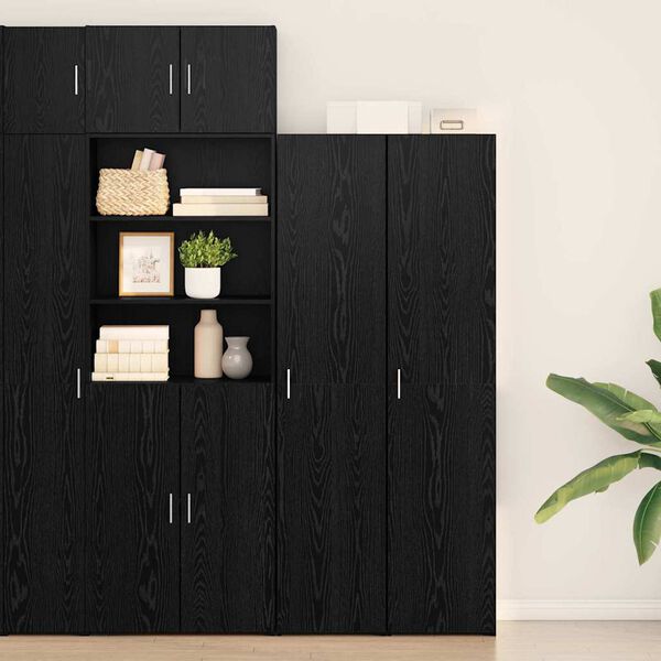 vidaXL Highboard Sort eg 40 x 42,5 x 185 cm