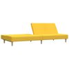 vidaXL 2-personers sovesofa stof gul