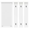 vidaXL V&aelig;gmonteret Jakkeholder Hvid 84 x 10 x 80 cm Konstrueret tr&aelig;