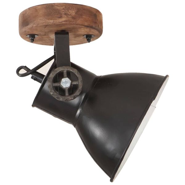 vidaXL industrielle v&aelig;g-/loftlamper 2 stk. 20x25 cm E27 mat sort