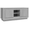 vidaXL tv-bord 102x35x45 cm konstrueret tr&aelig; gr&aring; sonoma-eg