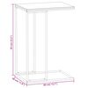 vidaXL sidebord 40x30x59 cm konstrueret tr&aelig; hvid