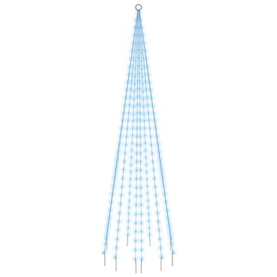 vidaXL juletræ til flagstang 310 LED'er 300 cm blåt lys