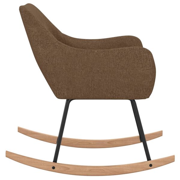 vidaXL gyngestol stof brun