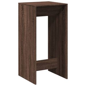 vidaXL barbord 51x50x103,5 cm konstrueret tr&aelig; brun egetr&aelig;sfarve