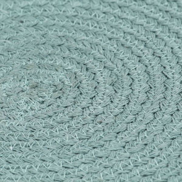 vidaXL dækkeservietter 6 stk. rund 38 cm bomuld grøn