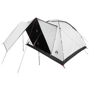 vidaXL Camping telt 6-personers Hvid Blackout Polyester og St&aring;l