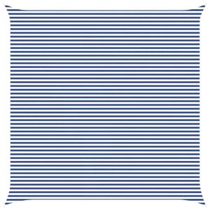 vidaXL Solskygge sejl Bl&aring; og Hvid 7 x 7 m 100% polyester Oxford