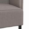 vidaXL H&oslash;j ryg sofa 101cm Gr&aring;brun Stof