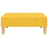 vidaXL 2-personers sovesofa med fodskammel stof gul