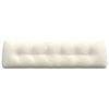 vidaXL Rygpude Creme 180 x 24 x 50 cm Fl&oslash;jl