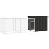 vidaXL h&oslash;nseg&aring;rd 300x91x100 cm galvaniseret st&aring;l antracitgr&aring;