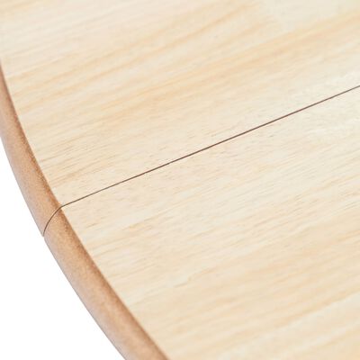 vidaXL spisebordssæt i 5 dele massivt gummitræ hvid og brun