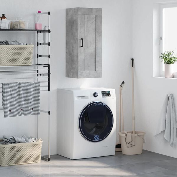 vidaXL v&aelig;gskab 34,5x34x90 cm konstrueret tr&aelig; betongr&aring;