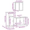 vidaXL m&oslash;bels&aelig;t til badev&aelig;relse 3 dele konstrueret tr&aelig; sonoma-eg