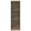 vidaXL Highboard Artisan Egetr&aelig; 35 x 37 x 109 cm Konstrueret tr&aelig;
