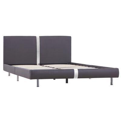 vidaXL sengestel 140 x 200 cm grå kunstlæder