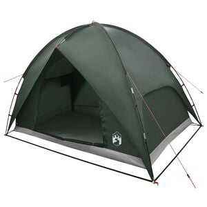 vidaXL Camping telt med regnslag vandafvisende 4-personers Army Gr&oslash;n