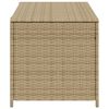 vidaXL opbevaringsboks til haven 190 l polyrattan beige