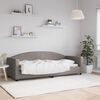 vidaXL daybed 80x200 cm stof gr&aring;brun
