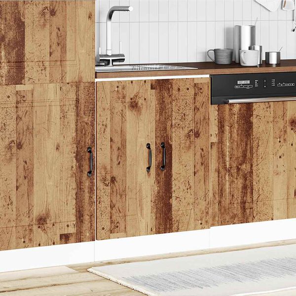 vidaXL underskab til vask Kalmar 60x46x81,5 cm antikt træ