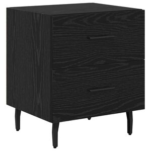 vidaXL Natskab Sort eg 40 x 35 x 47,5 cm Konstrueret tr&aelig;