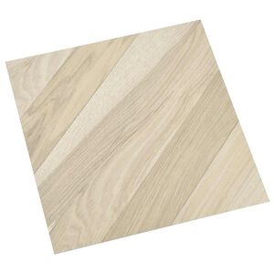 vidaXL Selvkl&aelig;bende Gulvplanker Beige Stribet 30,5 x 30,5 cm 20 stk.