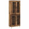 vidaXL Highboard Gammelt tr&aelig; 69,5 x 34 x 180 cm Konstrueret tr&aelig;