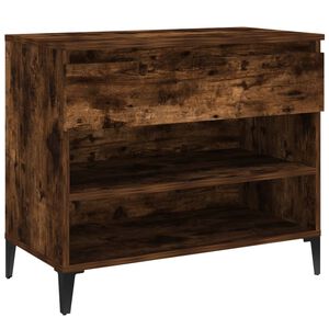 vidaXL skoskab 70x36x60 cm konstrueret tr&aelig; r&oslash;get egetr&aelig;sfarve