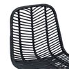 vidaXL Barstol 2 pcs Sort 44,5 x 54,5 x 97,5 cm Rattan og Jern