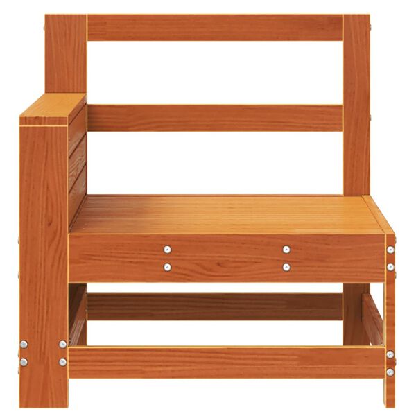 vidaXL sofamodul til haven 69x62x70,5 cm massivt fyrretr&aelig; gyldenbrun