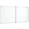 vidaXL magnetisk whiteboard 120x60x1,7 cm foldbart aluminium