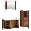 vidaXL Badev&aelig;relsesskabs&aelig;t 3 stk. Gammelt tr&aelig; 40 x 36 x 109,5 cm