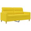 vidaXL 2-personers sofa 140 cm stof lysegul