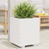 vidaXL plantekasse 40x40x49,5 cm massivt fyrretræ hvid