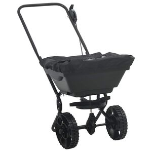 vidaXL Spredere Sort 82 x 46 x 75 cm PVC og St&aring;l