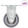 vidaXL faste hjul 24 stk. 50 mm