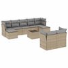 vidaXL sofas&aelig;t til haven 10 dele med hynder polyrattan beige