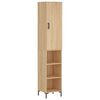 vidaXL skab 34,5x34x180 cm konstrueret tr&aelig; sonoma-eg