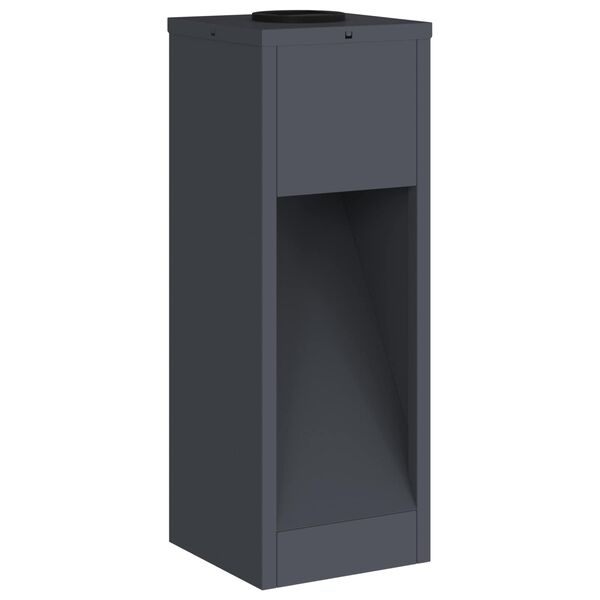 vidaXL Solar Led Sti Lys 2 pcs Antracit Koldvalset St&aring;l