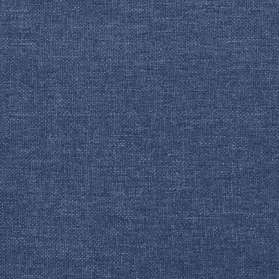 vidaXL kontinentalseng med madras 100x200 cm stof blå