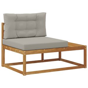 vidaXL Udend&oslash;rs end sofa med pude Naturfarvet 115 x 83 x 73 cm