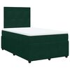 vidaXL kontinentalseng med madras 120x190 cm velour m&oslash;rkegr&oslash;n
